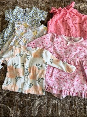 3-6 month baby girl bundle. Mixed brands 5 pieces